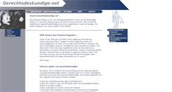 Desktop Screenshot of gerechtsdeskundige.net